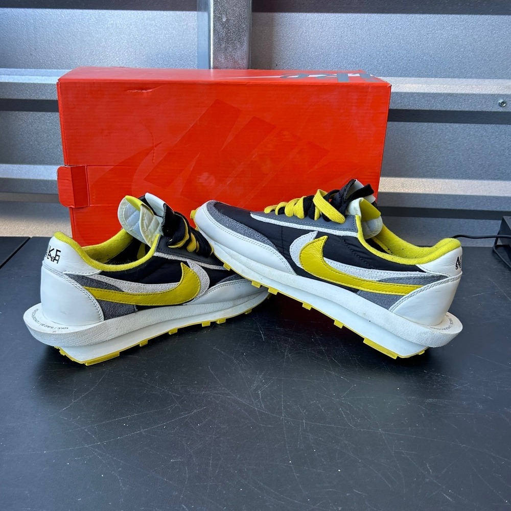 Nike x Sacai x Undercover LDWaffle Black Bright Citron DJ4877-001 Mens Size 10.5 - Picture 3 of 15